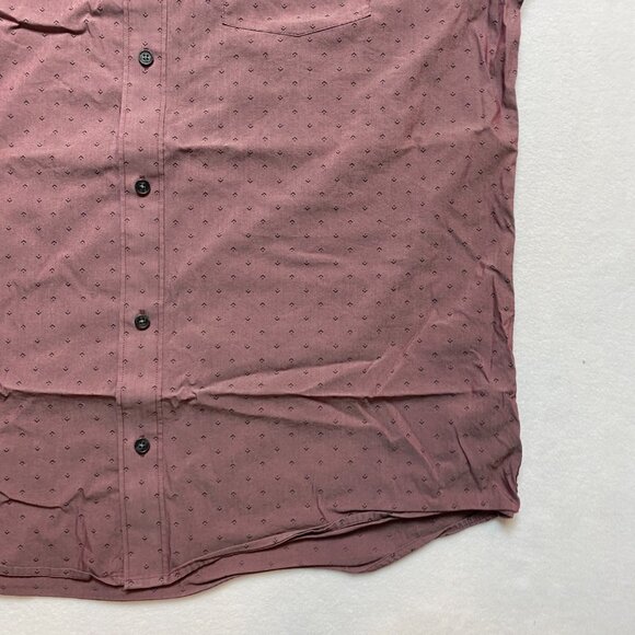 Travis Mathew Shirt Mens XL Purple Brown Short Sleeve Button Up - Picture 4 of 11